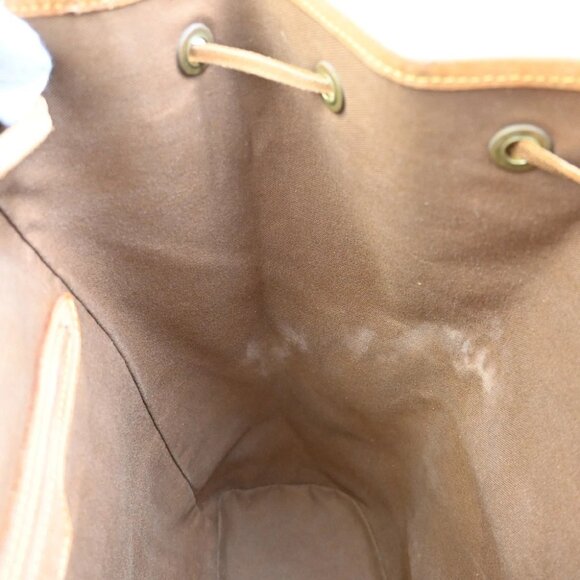 LOUIS VUITTON Montsouris GM Backpack Bag Monogram Leather Brown M51135 11EF273 - Picture 6 of 16